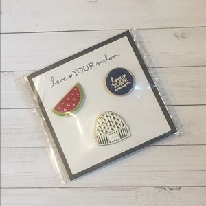 Love Your Melon enamel pins